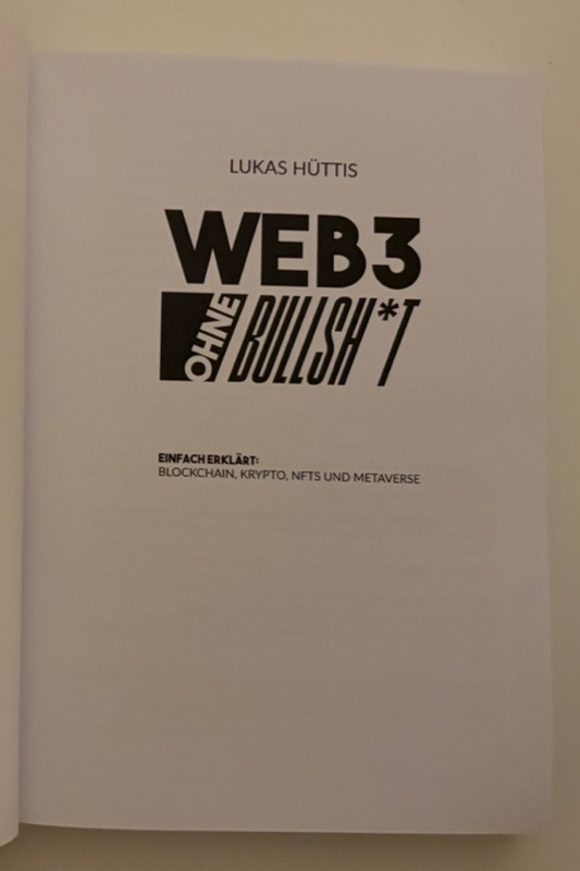 Web3 ohne Bullsh*t Innentitel